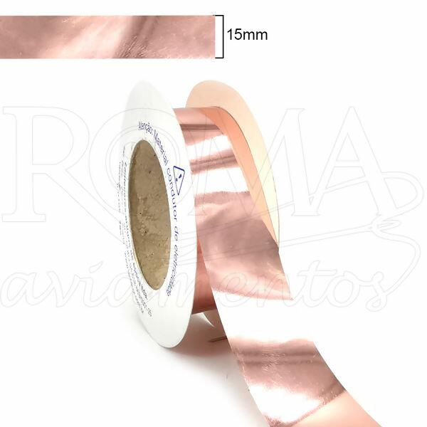 fita metaloide 15mm rose gold